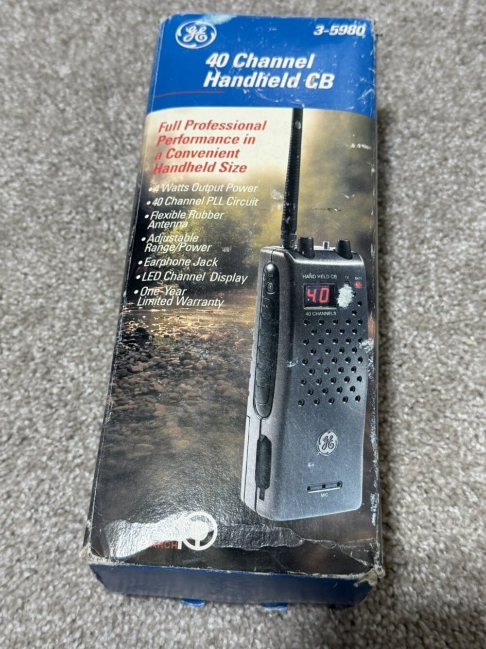 General Electric GE 40 Channel Handheld CB Radio Transceiver #3-5980 *NEW*